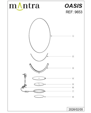 OASIS * SOBREMESA LED 12W ORO - PEQUEÑA